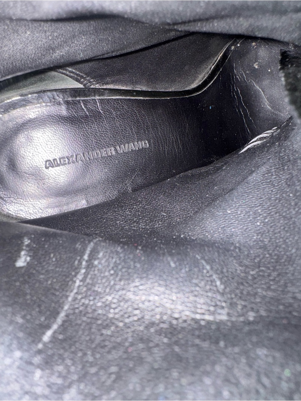 Alexander Wang Black Leather Ankle Boots